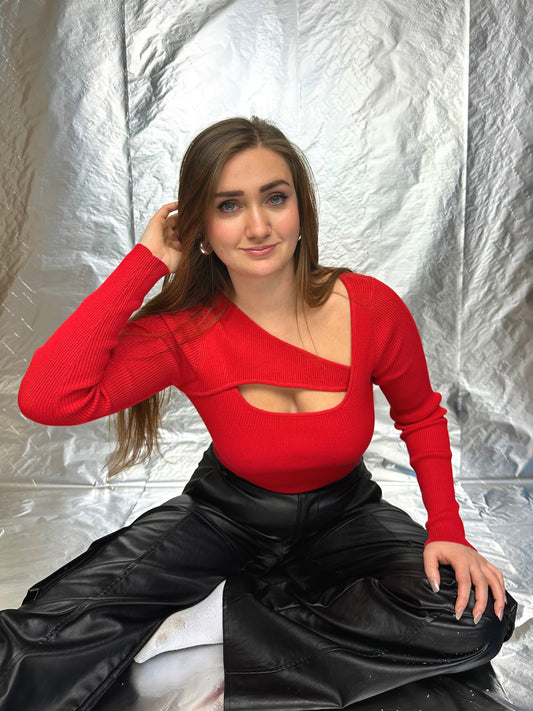 Holly Cut Out Long Sleeve Top