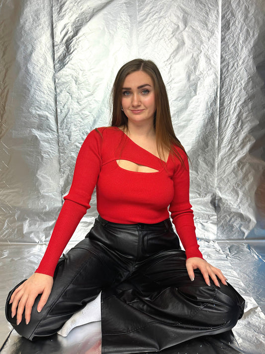Holly Cut Out Long Sleeve Top