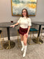 Stella Satin Mini Skort