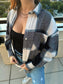 Kayla Oversized Plaid Shacket (Blue)