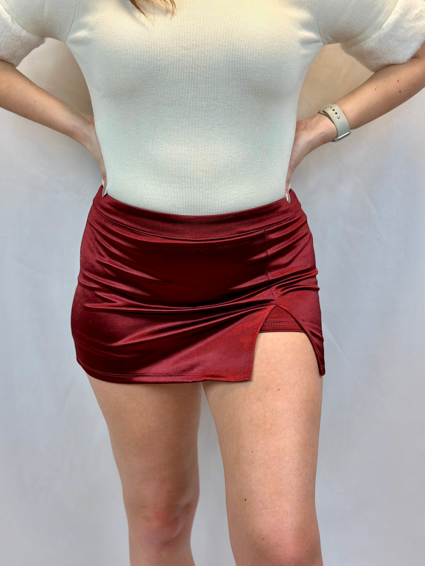 Stella Satin Mini Skort