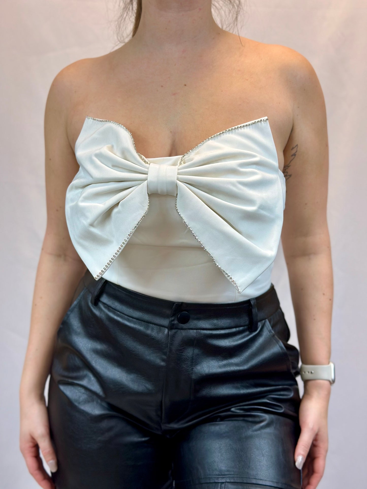 Certified Cutie Bow Detail Tube Top