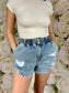 Skye Denim Shorts (Light Wash)