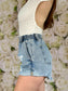 Skye Denim Shorts (Light Wash)