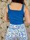 Alexi Knit Tank Top (Electric Blue)