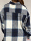 Kayla Oversized Plaid Shacket (Blue)