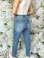 Bri Distressed Mom Jeans (Medium Wash)