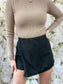 Serena Asymmetrical Skort (Black)