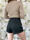 Serena Asymmetrical Skort (Black)