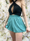 Ariel Flowy Shorts (Turquoise)