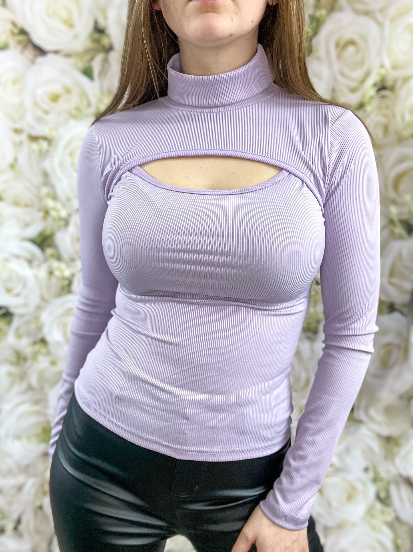 Lila Cutout Top (Lilac)